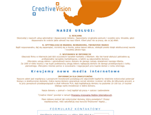 Tablet Screenshot of creativevision.pl